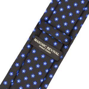 Forget Me Not Necktie (Black)