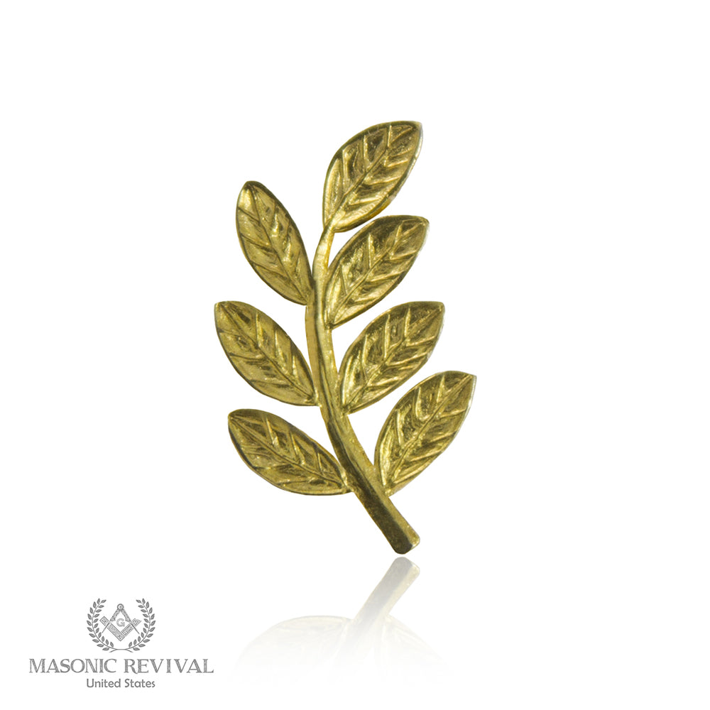 The Sprig of Acacia Lapel Pin (Gold)