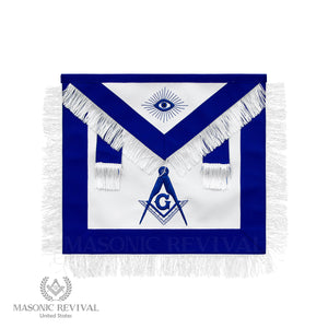 Master Mason Apron (White Fringe)