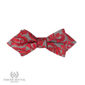 Gris Paisley Bow Tie (Diamond)