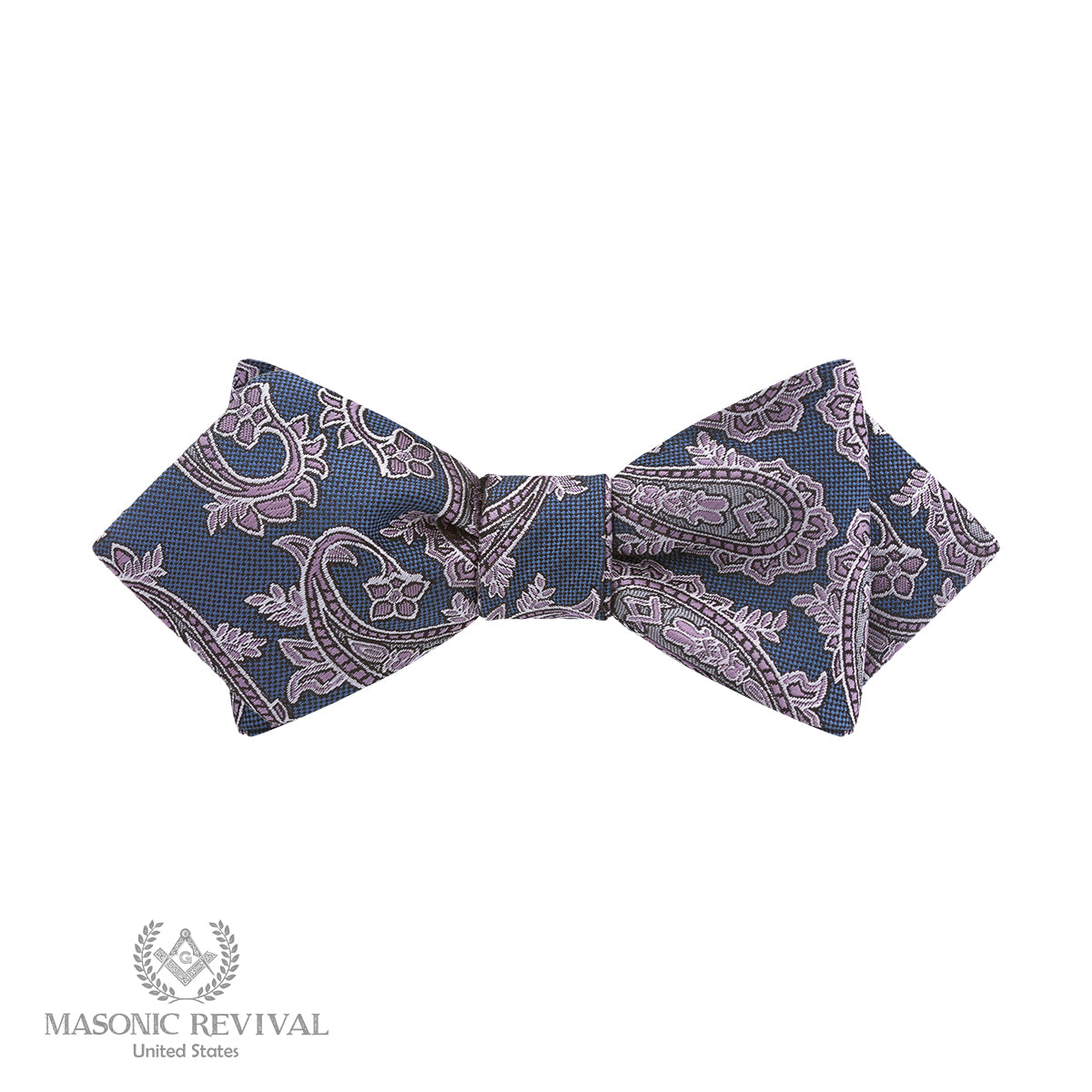 Azul Paisley Bow Tie (Diamond)
