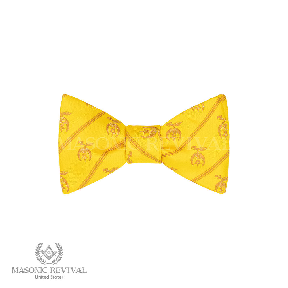Shriner Gold Bow Tie (Self-Tied)