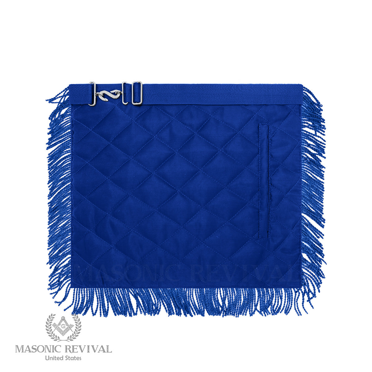 Past Master Apron (Blue Fringe)