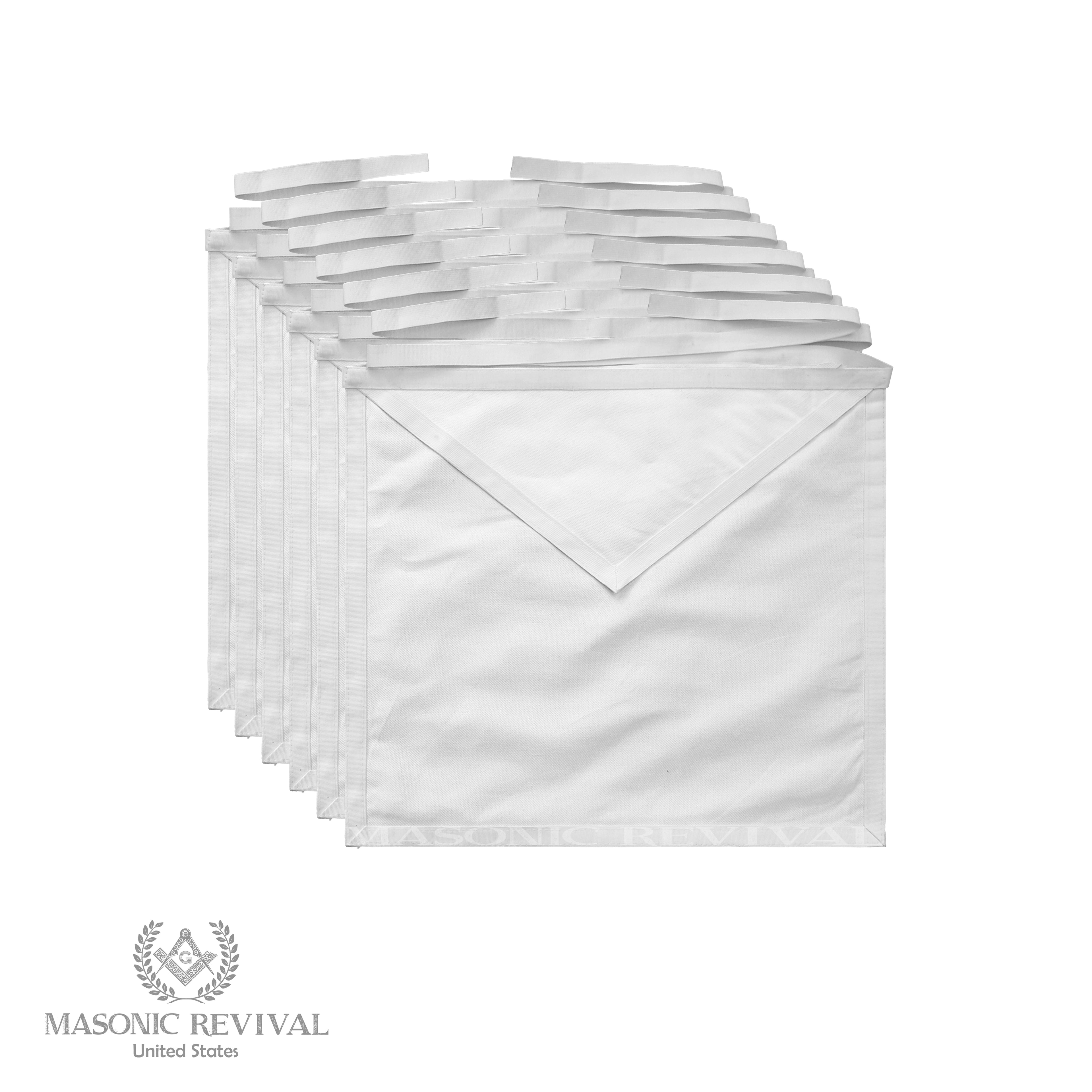White Cotton Classic Apron