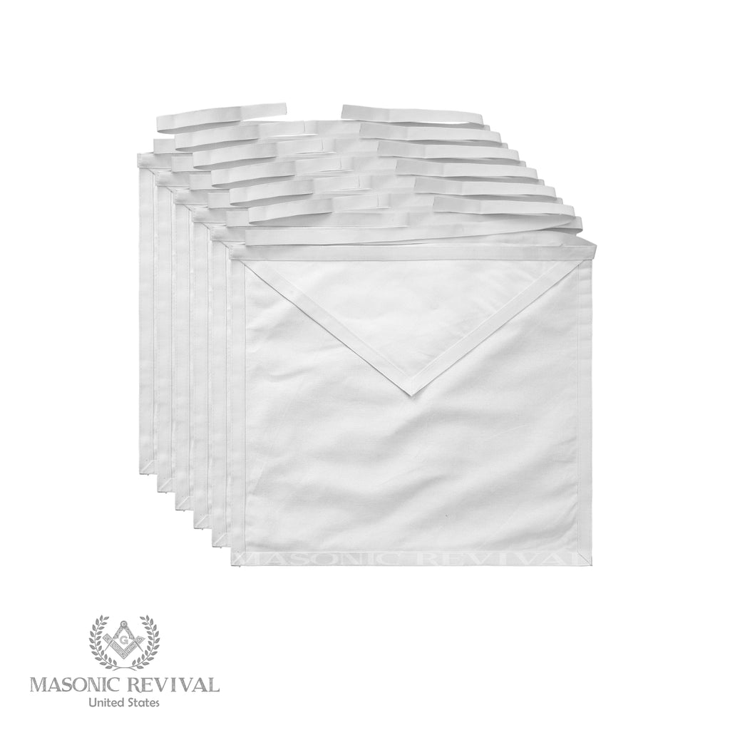 White Cotton Classic Apron