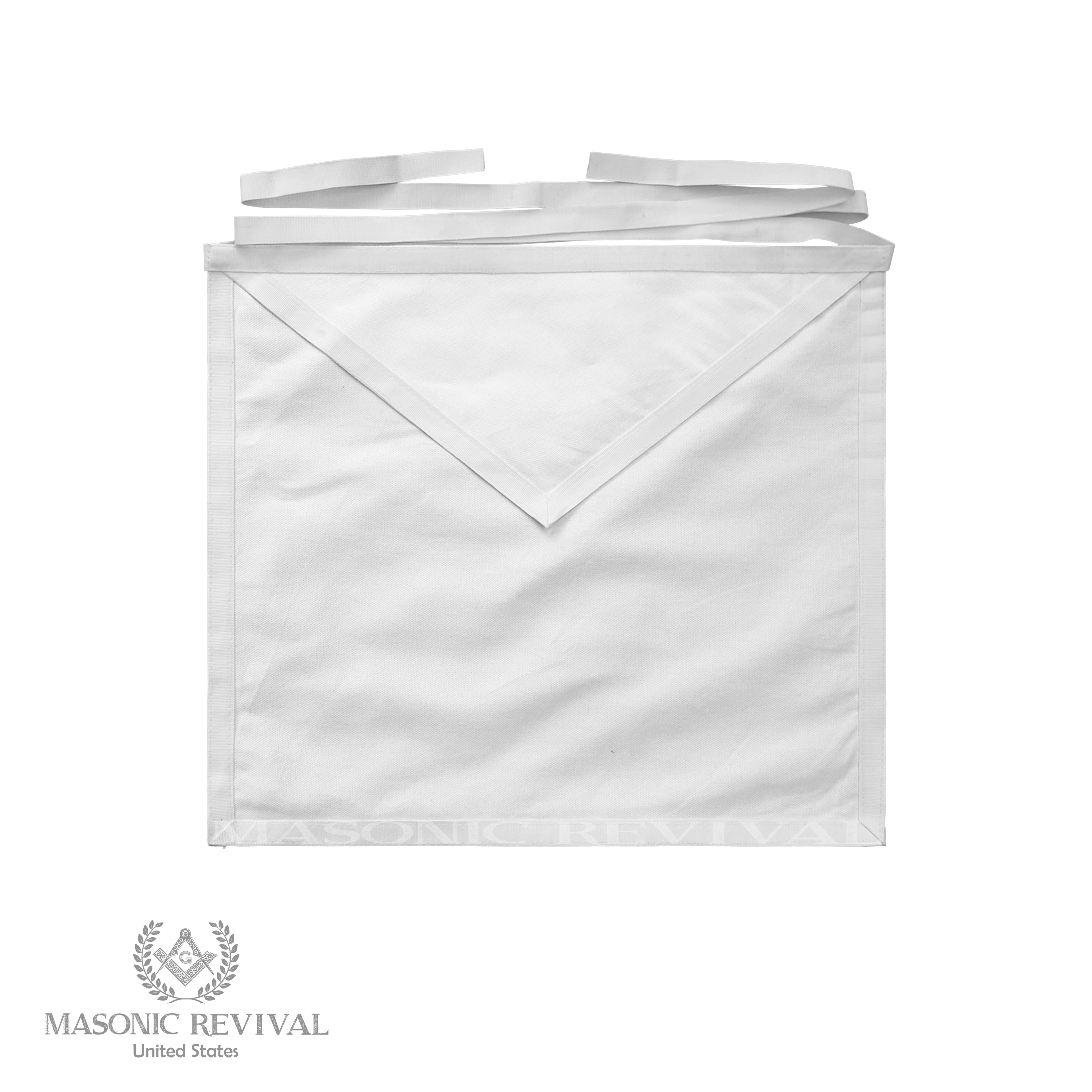 White Cotton Classic Apron