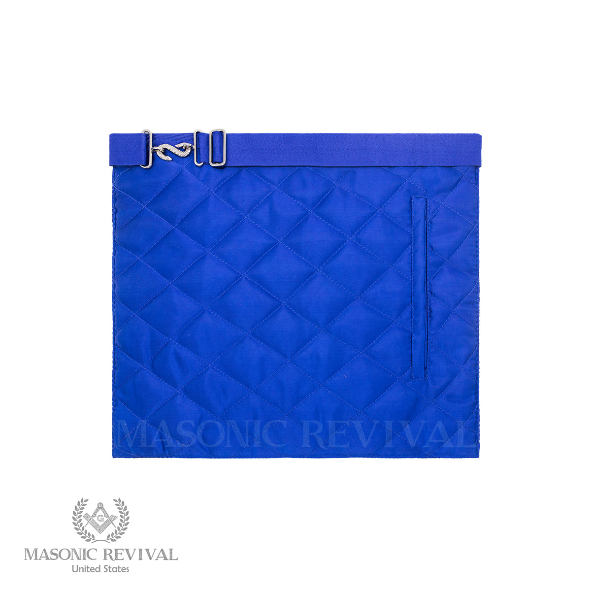 Master Mason Apron (Blue Rosettes)