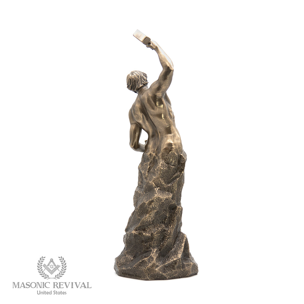 The Working Freemason Statue II™ — alternate view 3 — Masonic Revival