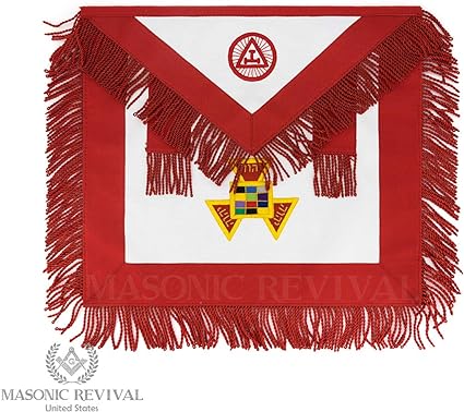 Deluxe Past High Priest Royal Arch Chapter Apron Masonic apron York Rite in red