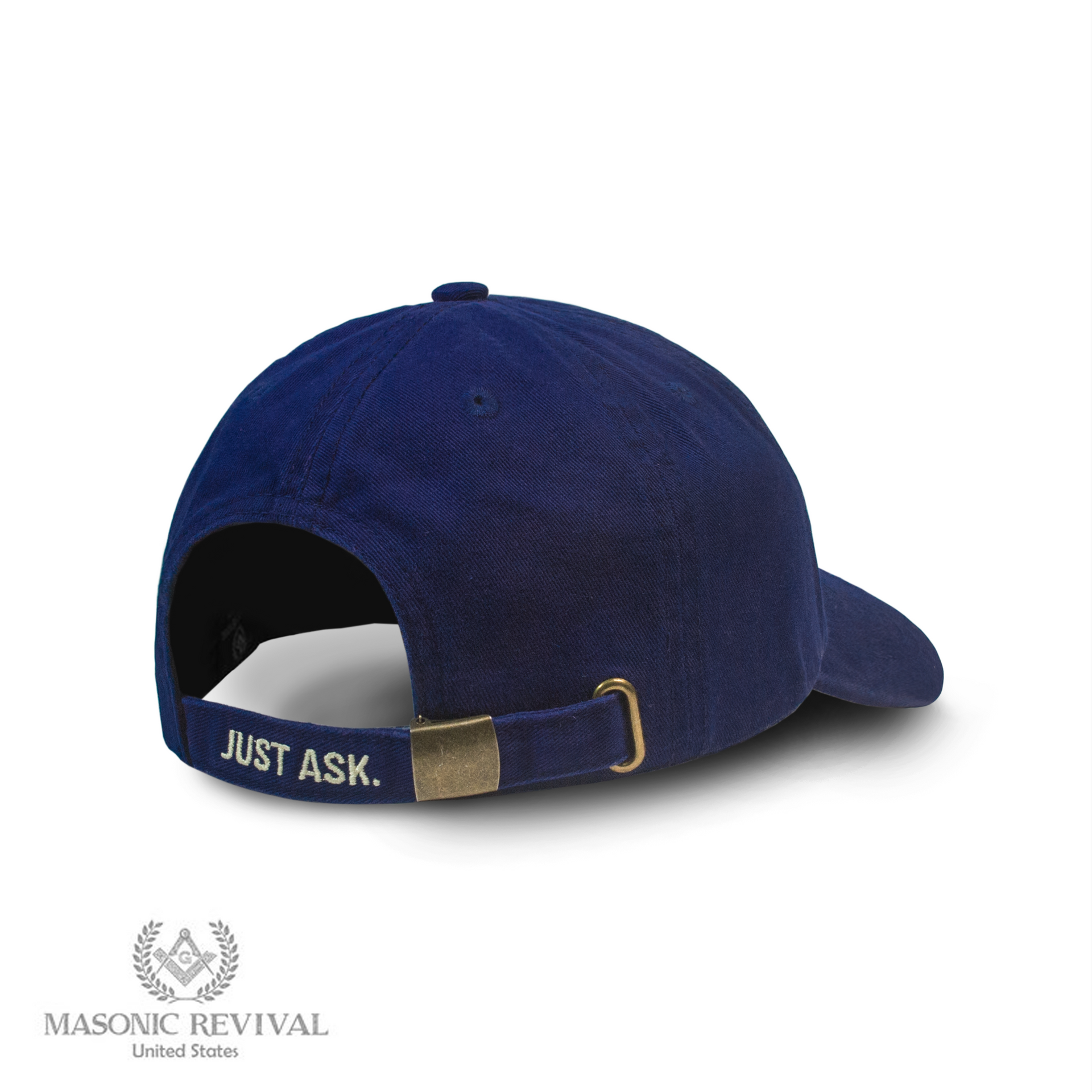Unstructured Cap (Blue) — alternate view 2 — Masonic Revival
