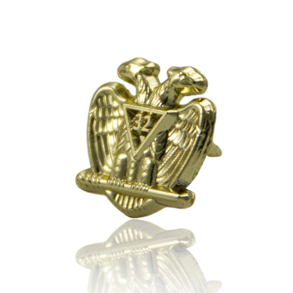 Scottish Rite The Grau32™ Lapel Pin (Gold) Masonic lapel pin