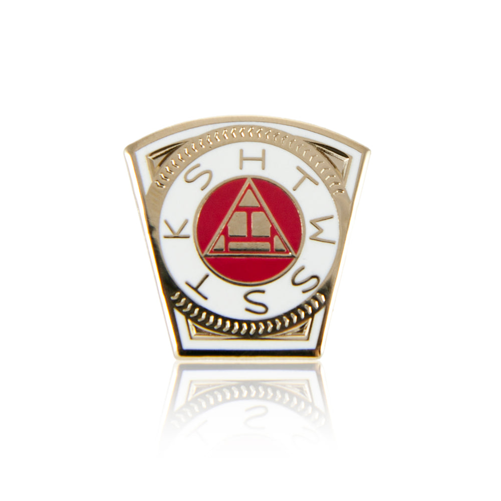 York Rite The Head of the Corner™ Lapel Pin (Gold) Masonic lapel pin
