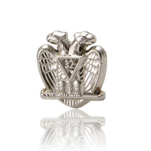 The Grau32™ Scottish Rite 32* Lapel Pin (Silver) Masonic lapel pin