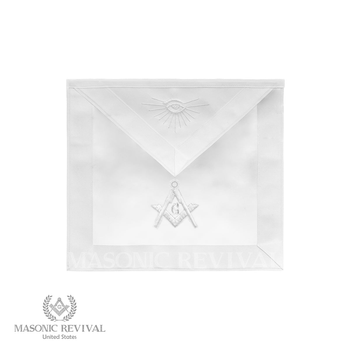 Bianco Master Mason Apron — Masonic Revival