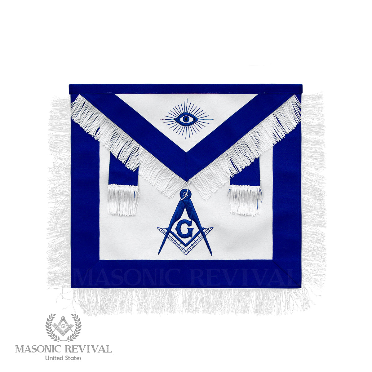 Master Mason Apron (White Fringe)