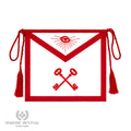 Treasurer Apron Masonic apron with red border