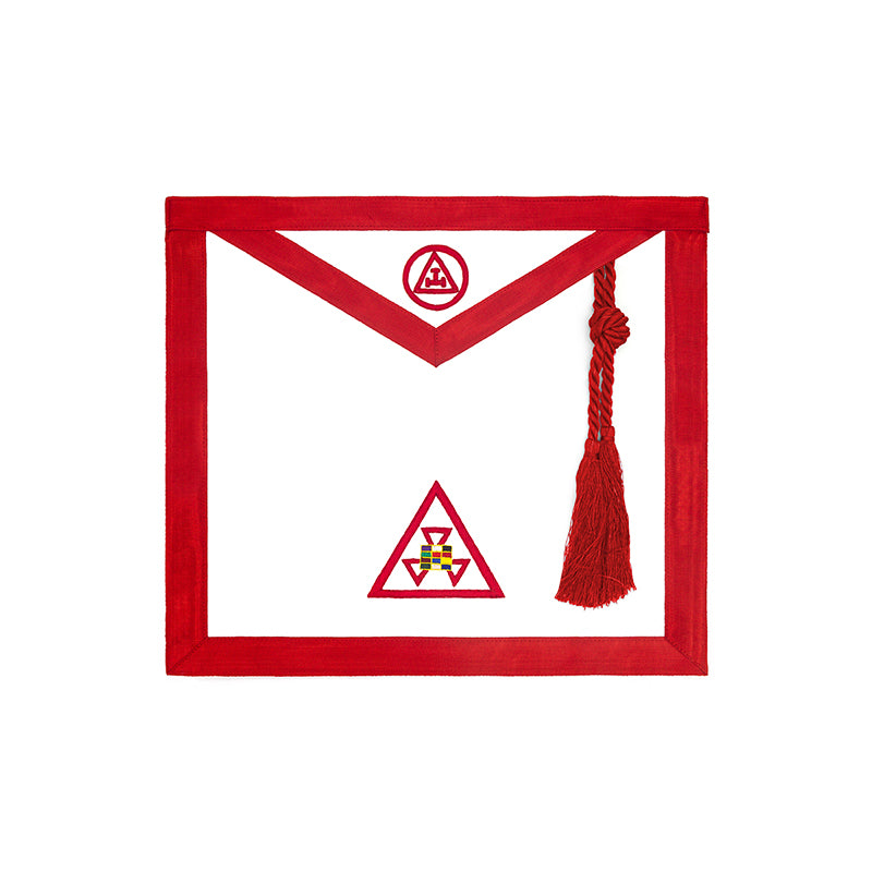New Jersey Regulation New Jersey York Rite Past High Priest Apron in red