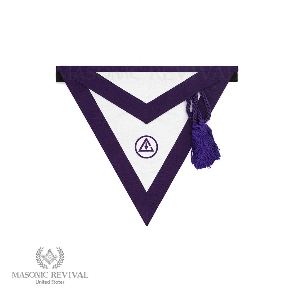 New Jersey Regulation New Jersey York Rite Past Illustrious Master Apron in red