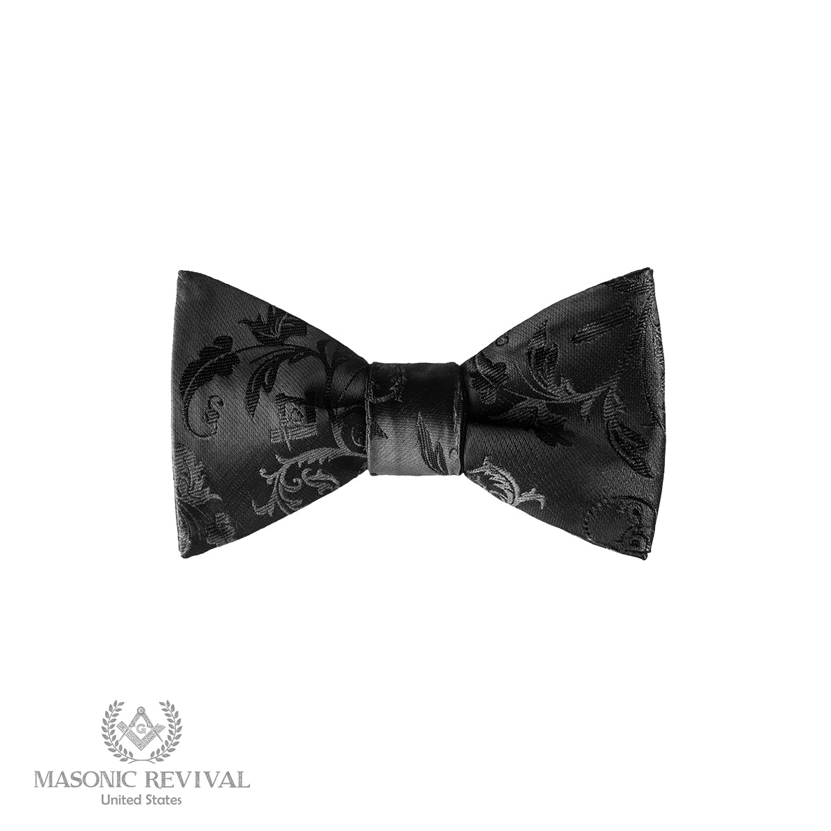 black Noche Bow Tie (Self-Tied) Masonic bow tie