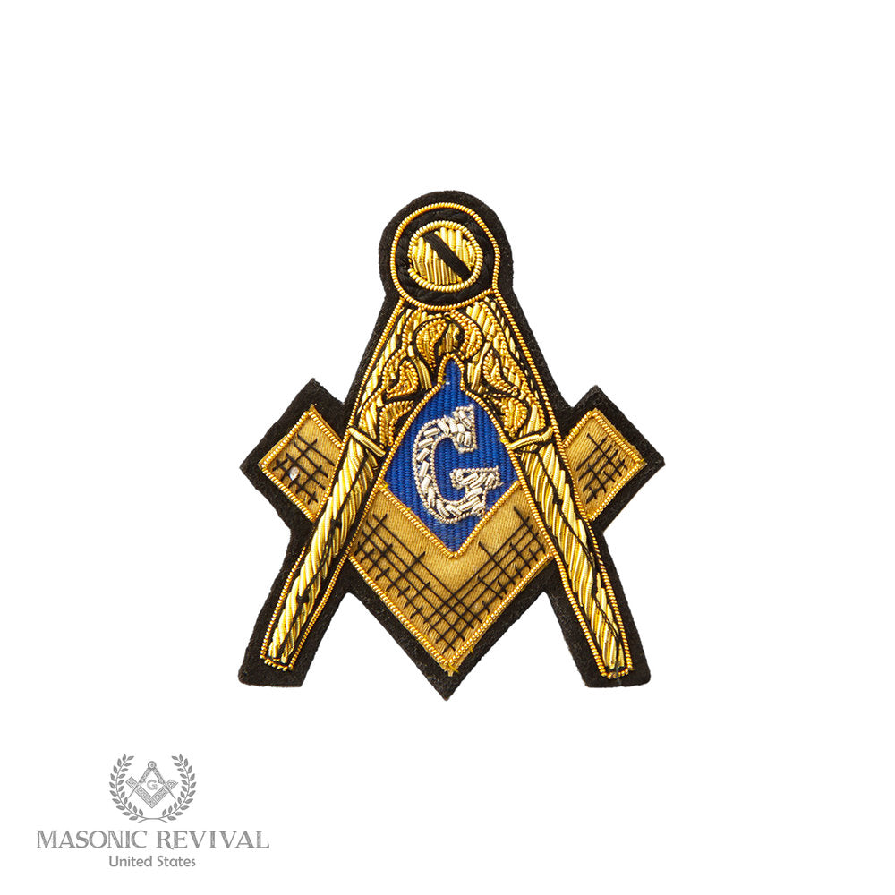 Square and Compass Embroidery Patch Masonic patch