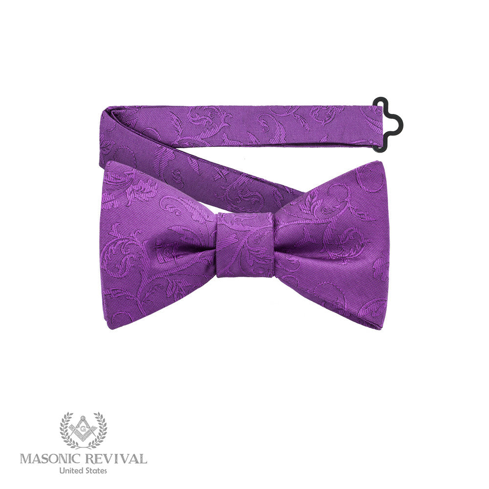 white York Rite Noche Cryptica Bow Tie (Pre-Tied)