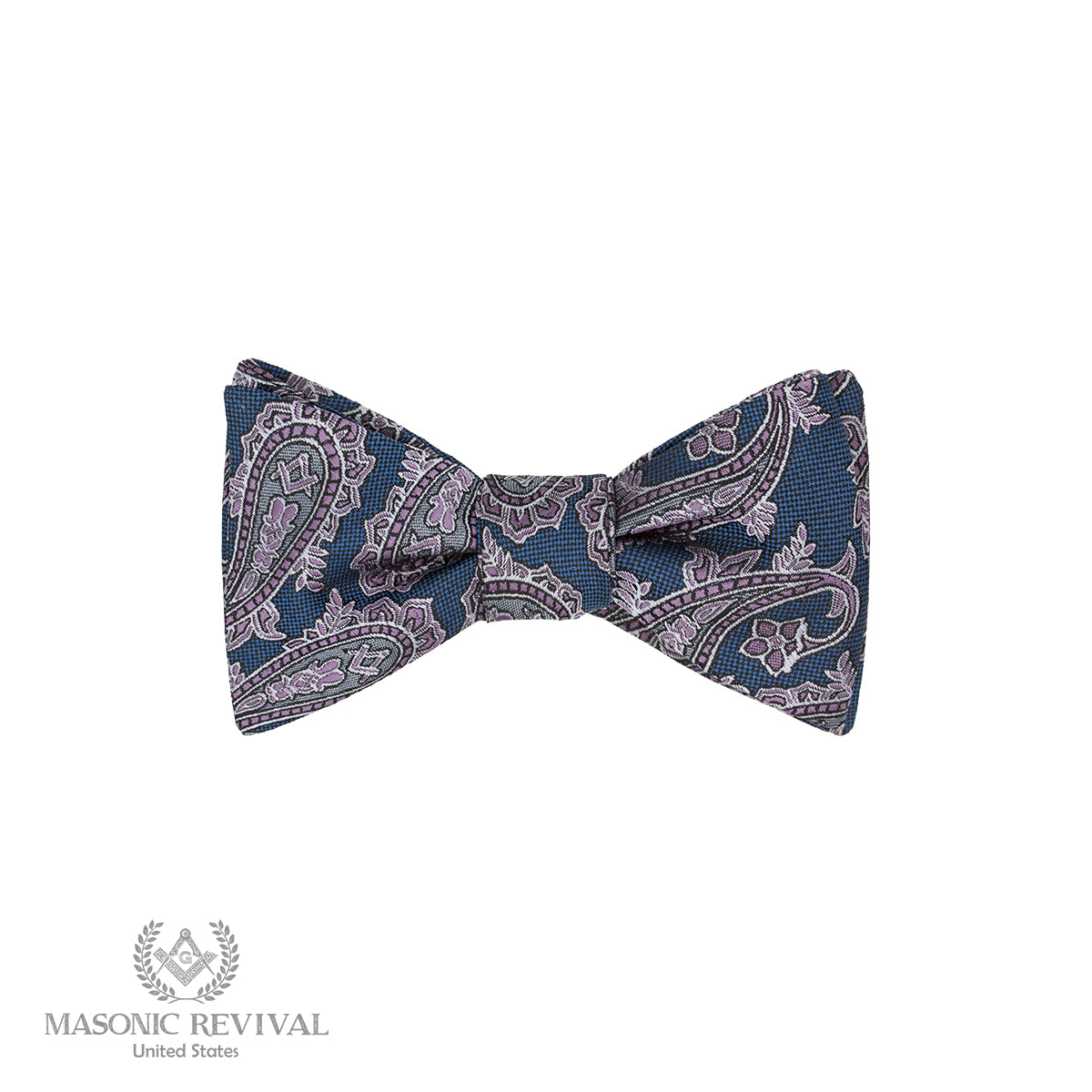 Azul Paisley Bow Tie (Self-Tied)