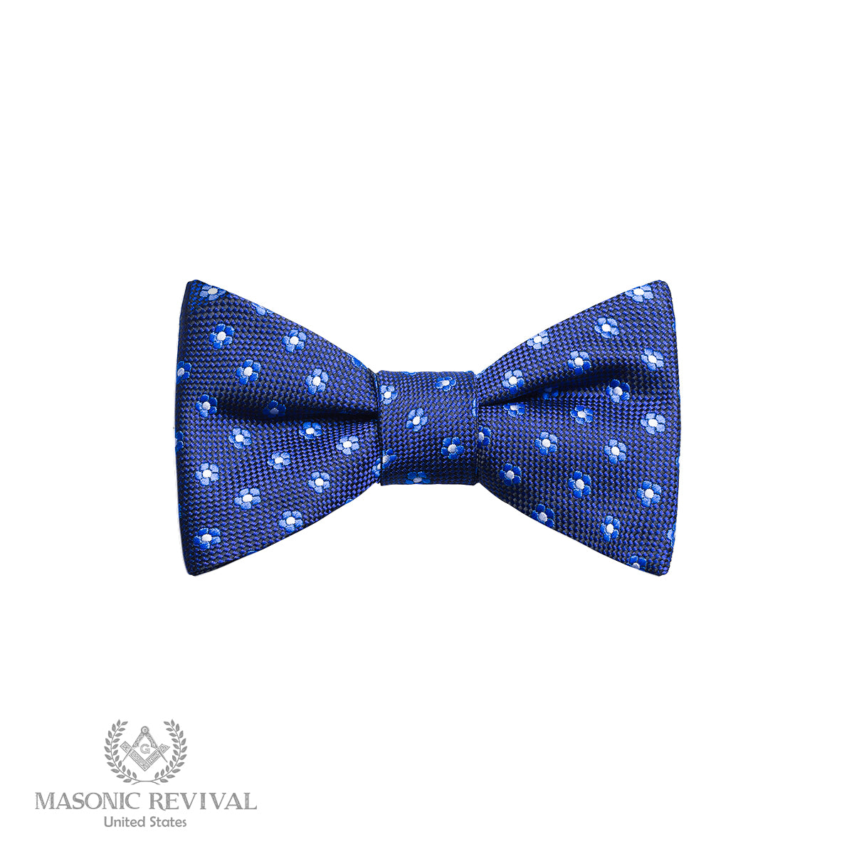 Forget Me Not Blue Bow Tie (Self-Tied) — Masonic Revival