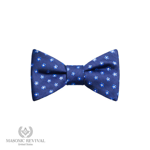 Forget Me Not Blue Bow Tie (Self-Tied) — Masonic Revival
