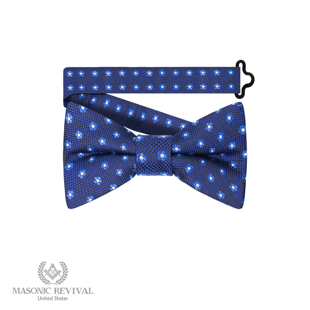 Forget Me Not Blue Bow Tie (Pre-Tied) — Masonic Revival