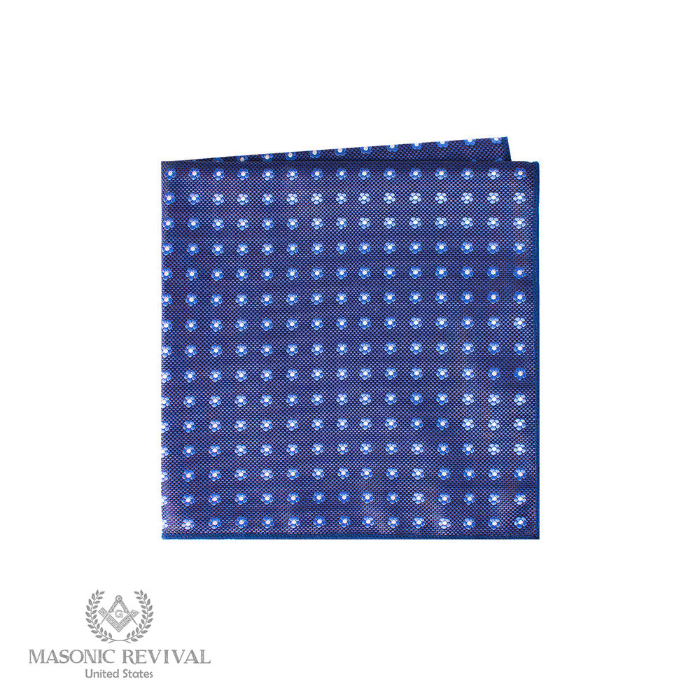 Forget Me Not Blue Pocket Square