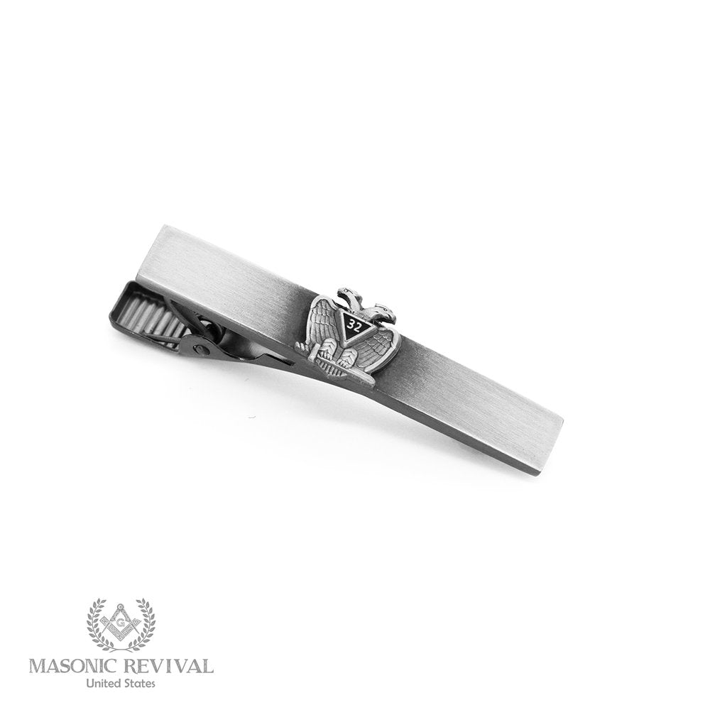 Scottish Rite Tie Bar // Antique Silver