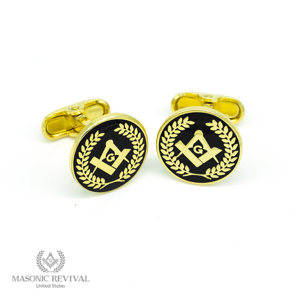 Insignia Cufflinks // Gold Masonic cufflinks
