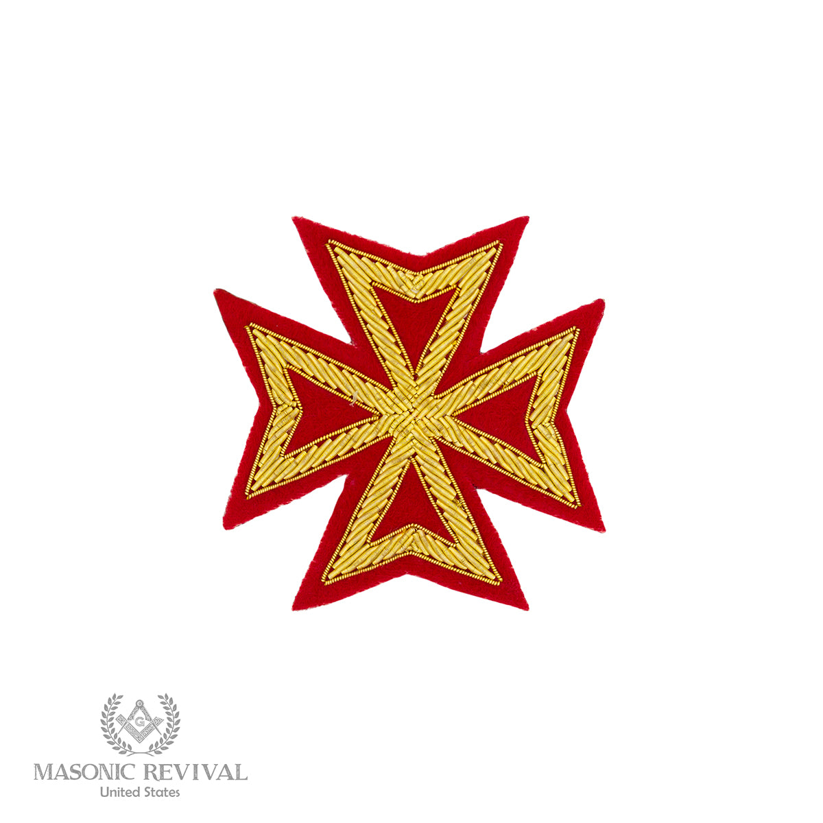 York Rite Malta Cross Embroidery Patch Masonic patch