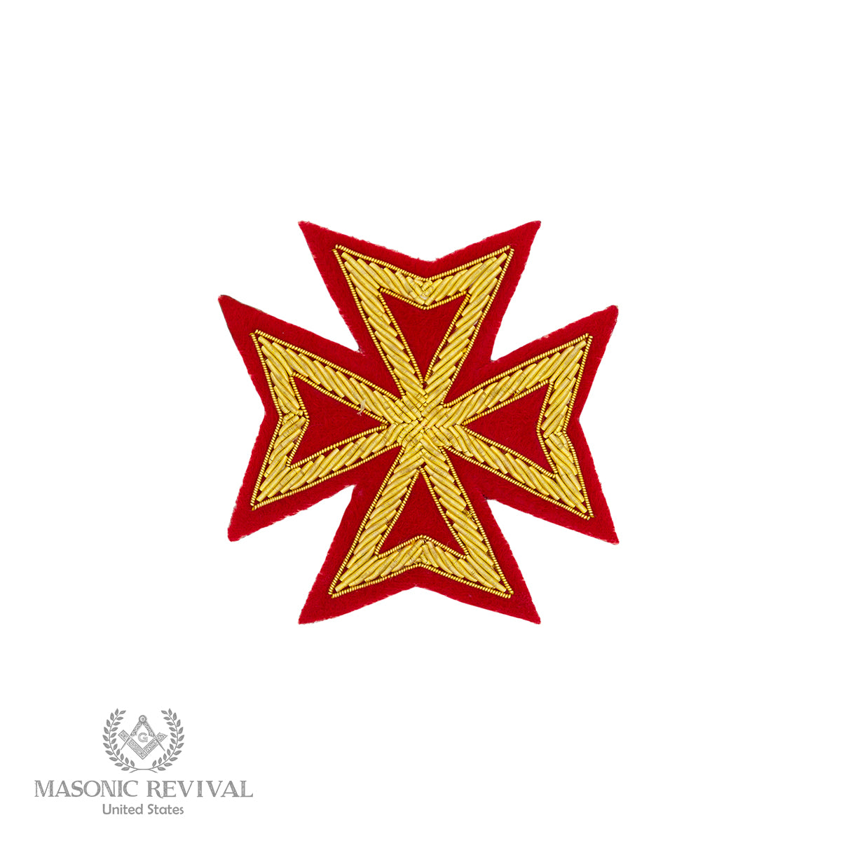 Malta Cross Embroidery Patch
