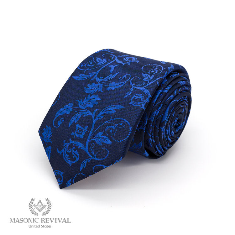 The Provost Necktie — Blue, Silk, Solid by Masonic Revival