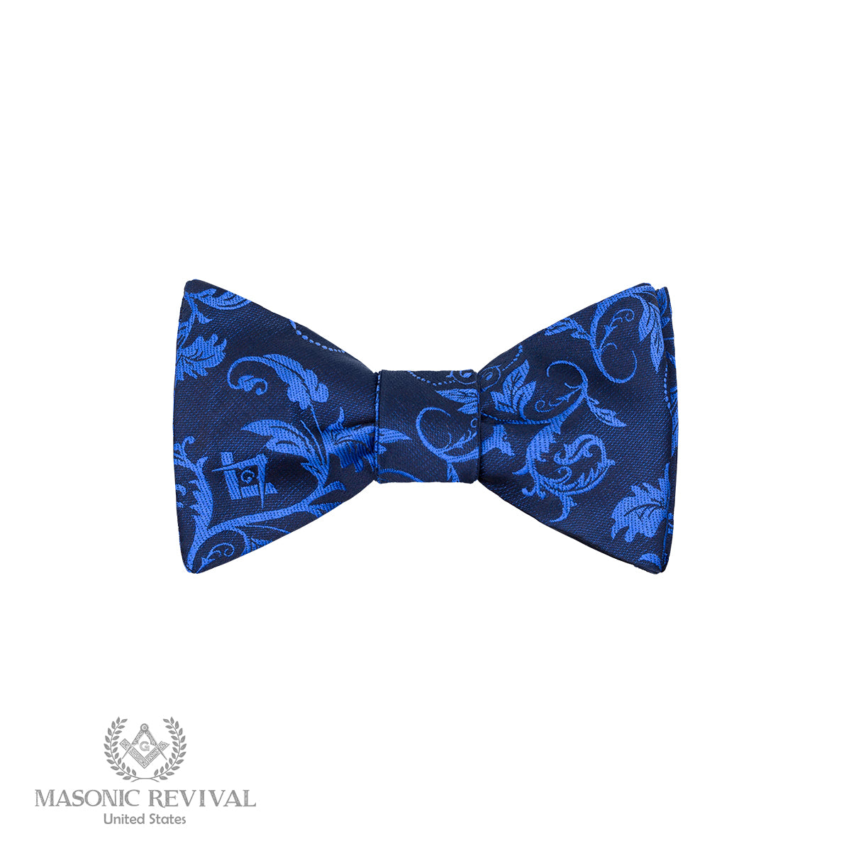 blue The Provost Bow Tie (Self-Tied) Masonic bow tie