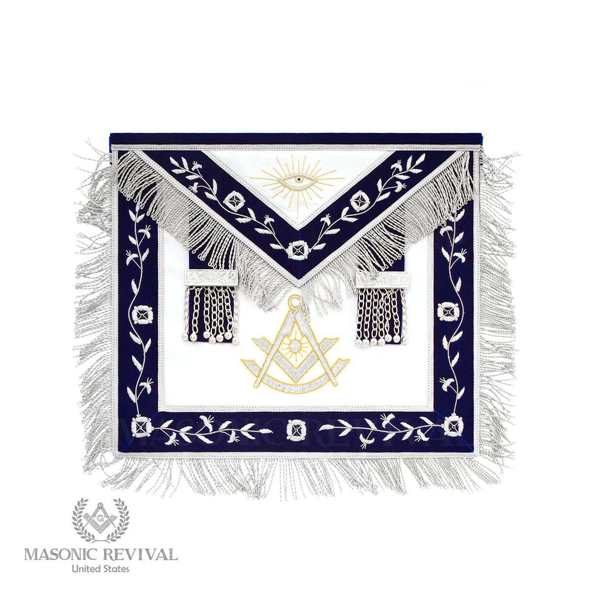 El Mixto Past Master Apron (with Square) — Masonic Revival