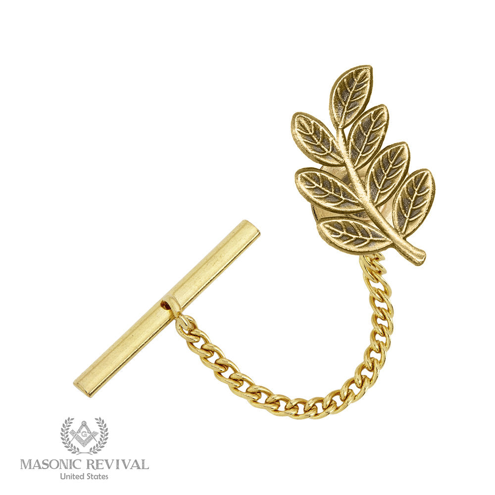 The Sprig of Acacia Tie Tack (Gold)