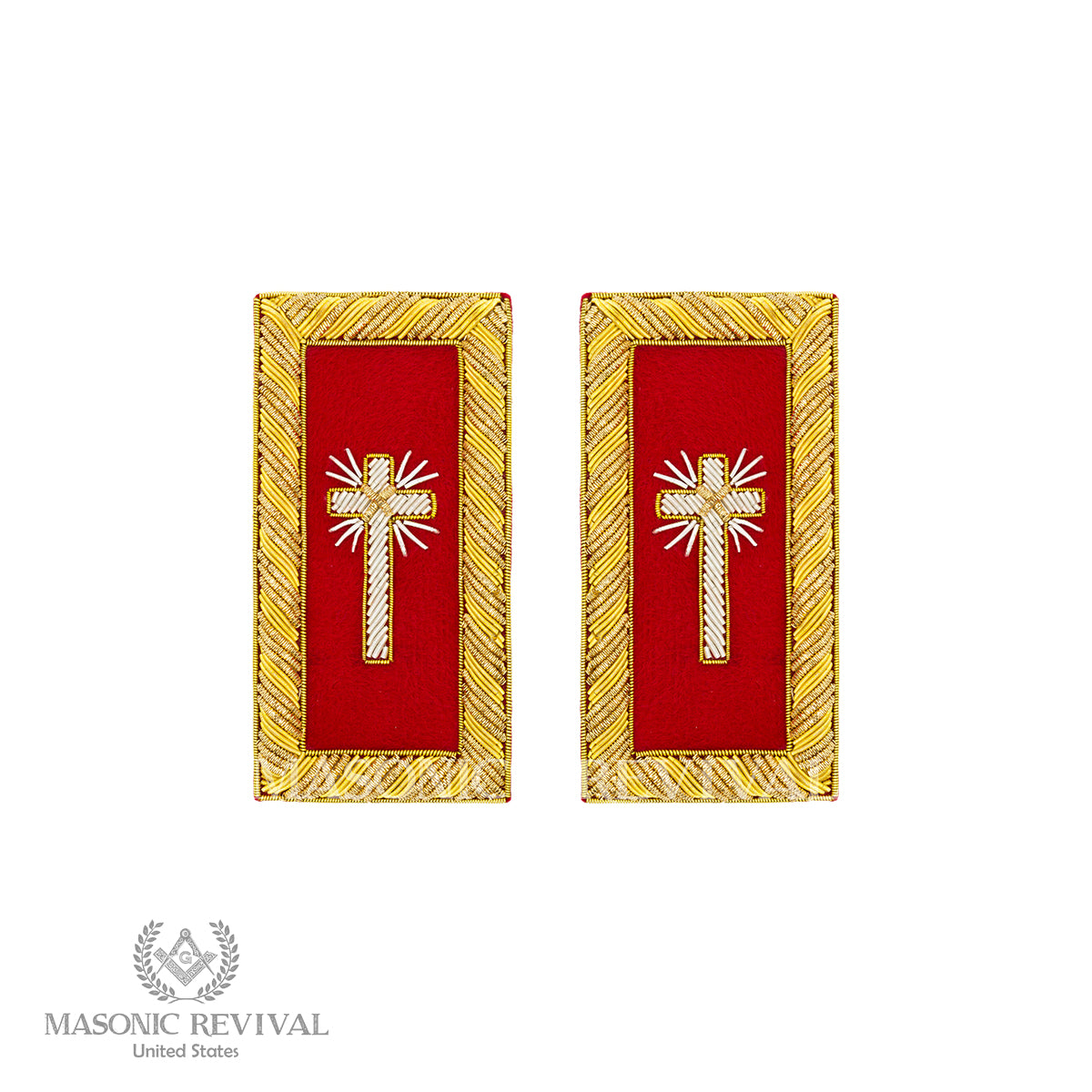Past Commander Shoulder Boards — Masonic Revival