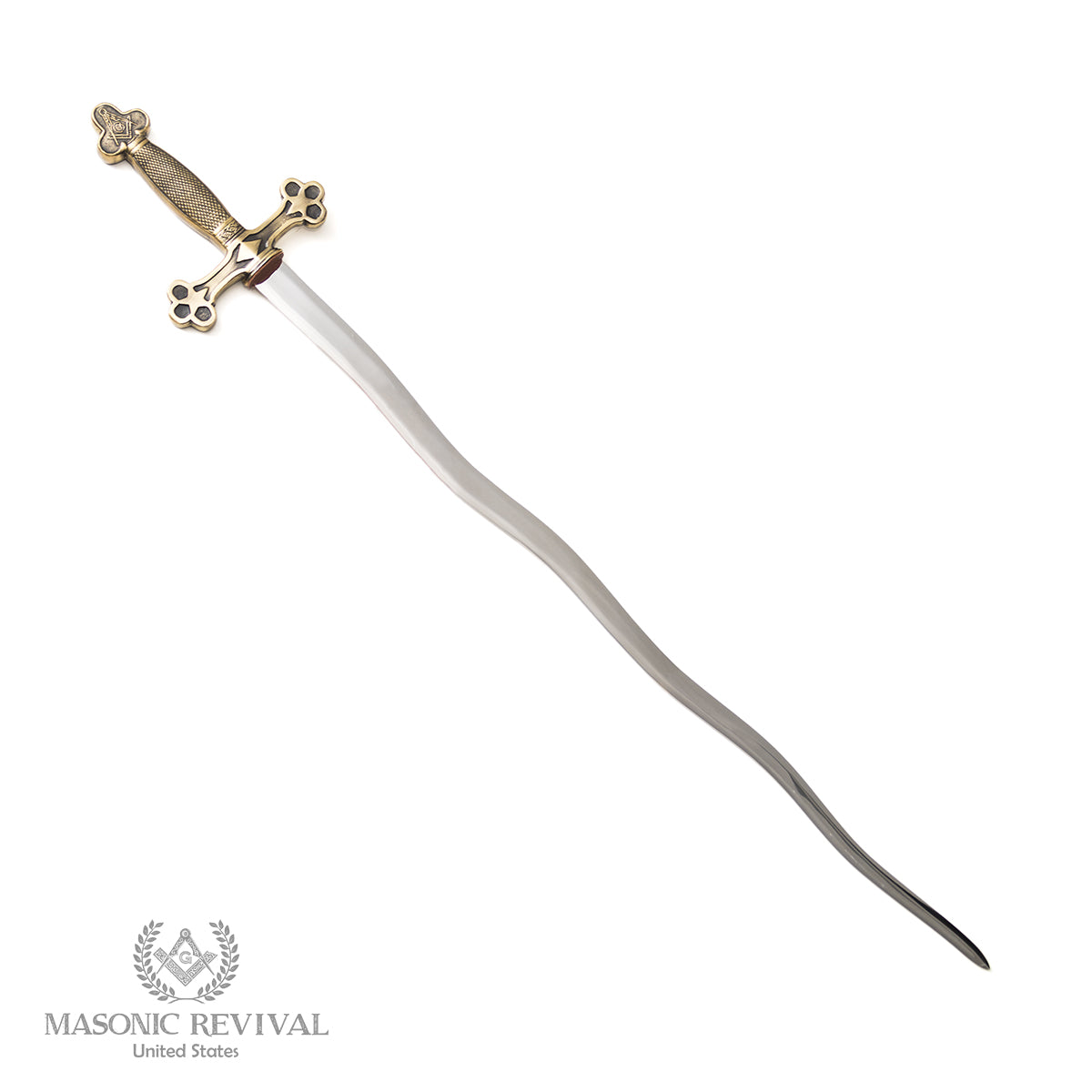 26" Masonic Flaming Sword front view
