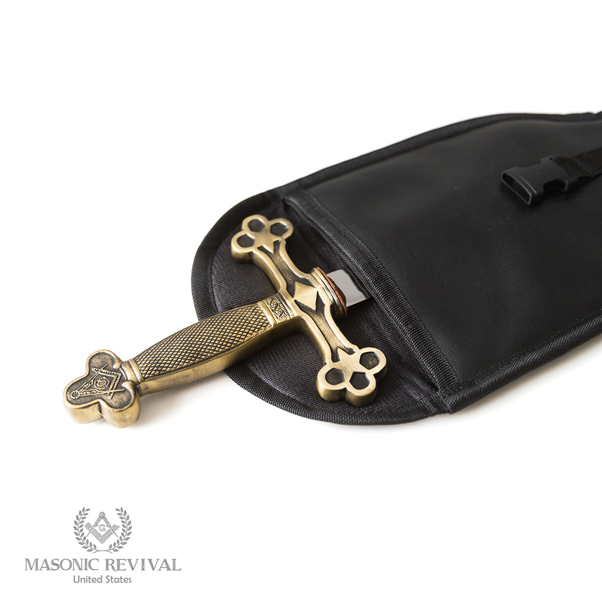 26" Masonic Flaming Sword — alternate view 3 — Masonic Revival