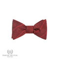Shriner Burgundy Bow Tie (Self-Tied)