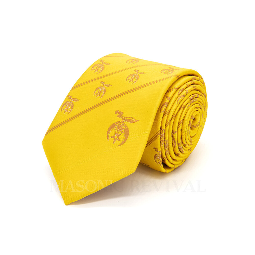 Shriner Necktie (Golden) — Gold by Masonic Revival