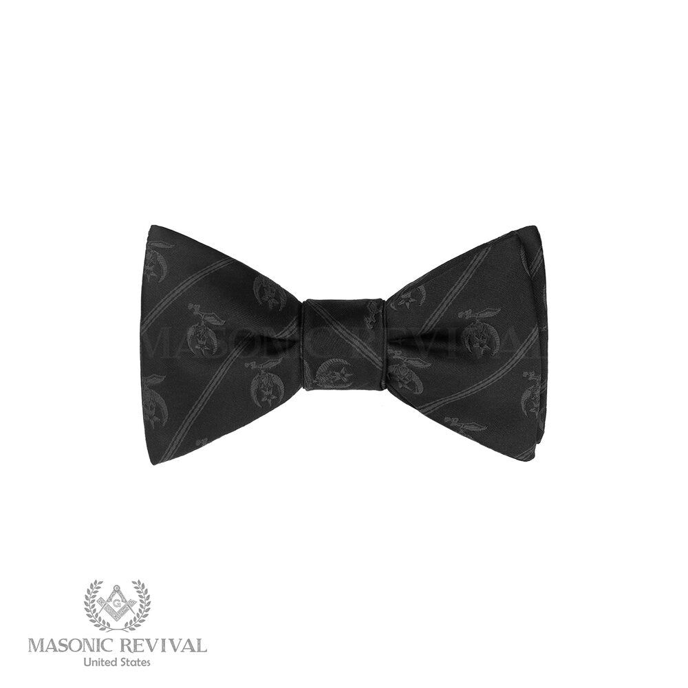 Shriner Black Bow Tie (Self-Tied)