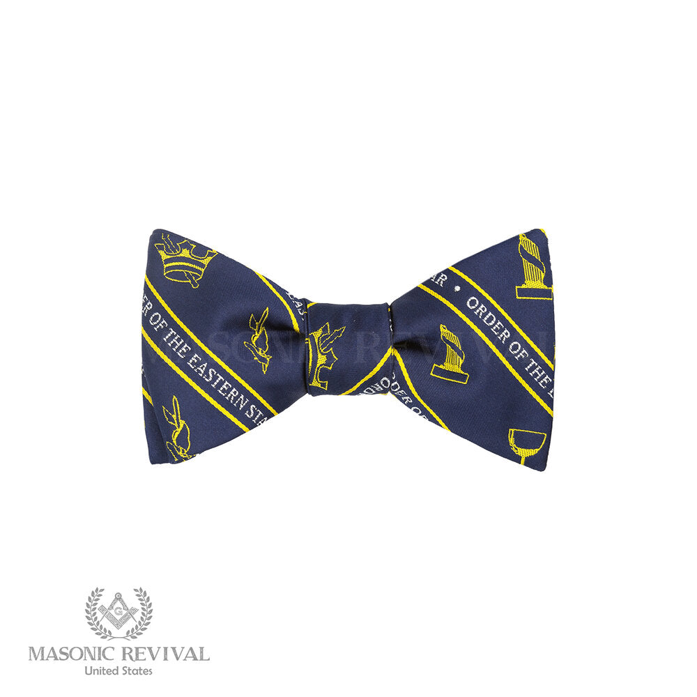 Order of the Eastern Star Blue Bow Tie (Self-Tied)