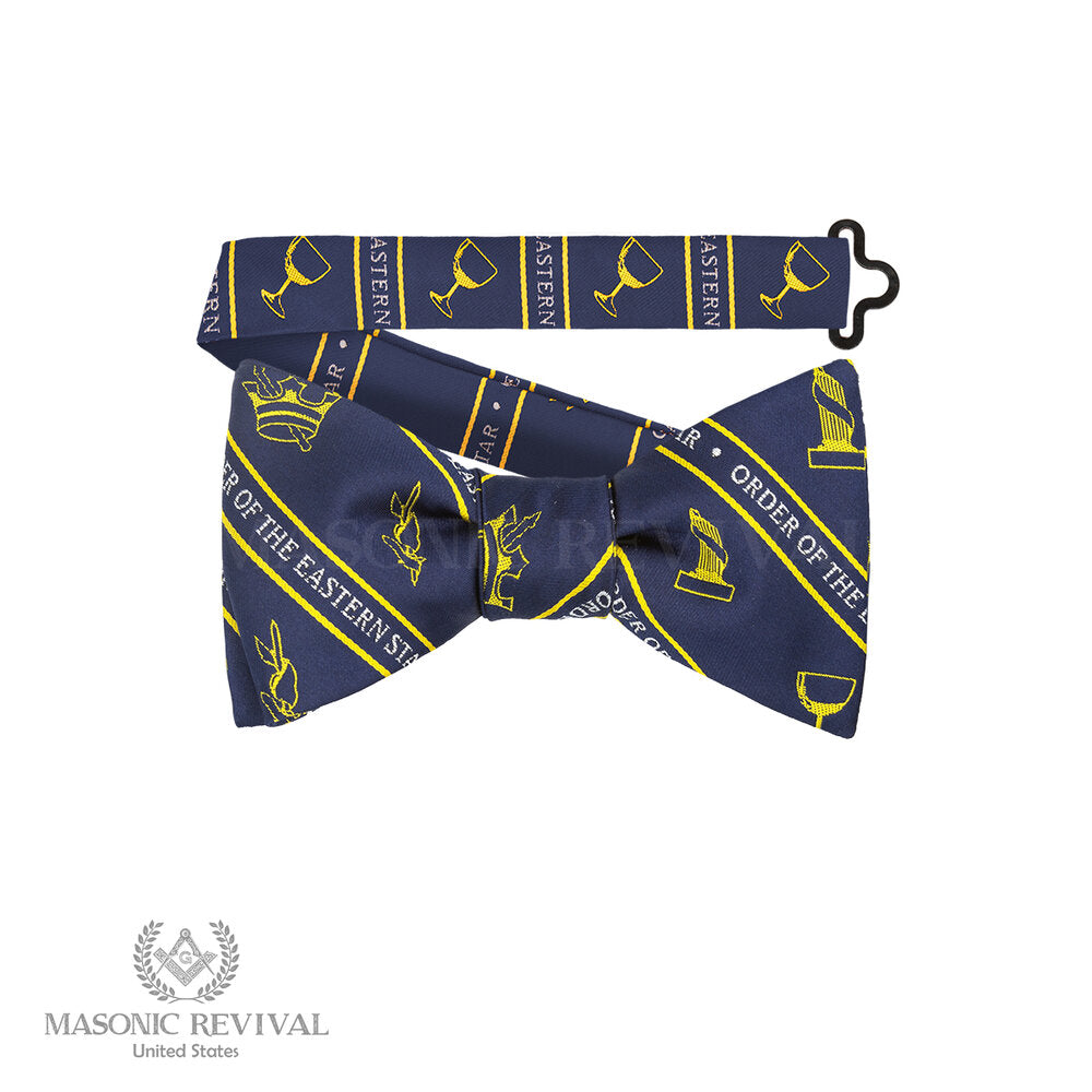 Order of the Eastern Star Blue Bow Tie (Pre-Tied)