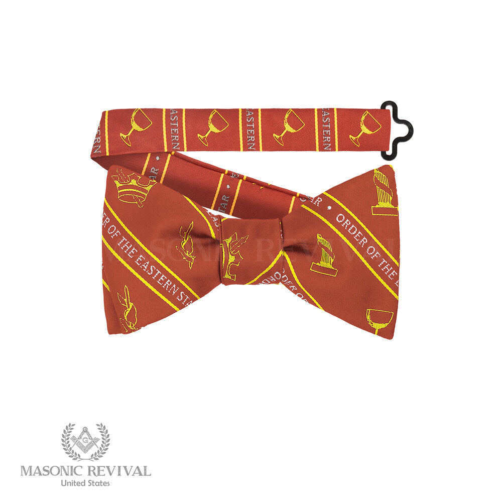 Order of the Eastern Star Red Bow Tie (Pre-Tied)