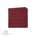 Burgundy Shriner pocket square for formal Masonic wear