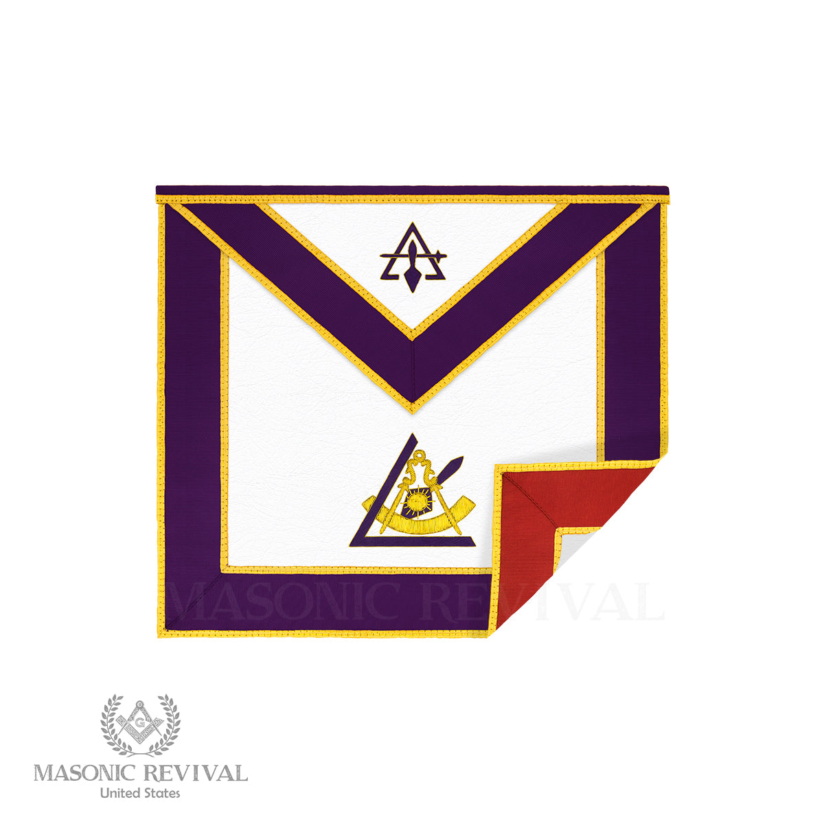 Reversible PHP / PIM York Rite Officer Apron