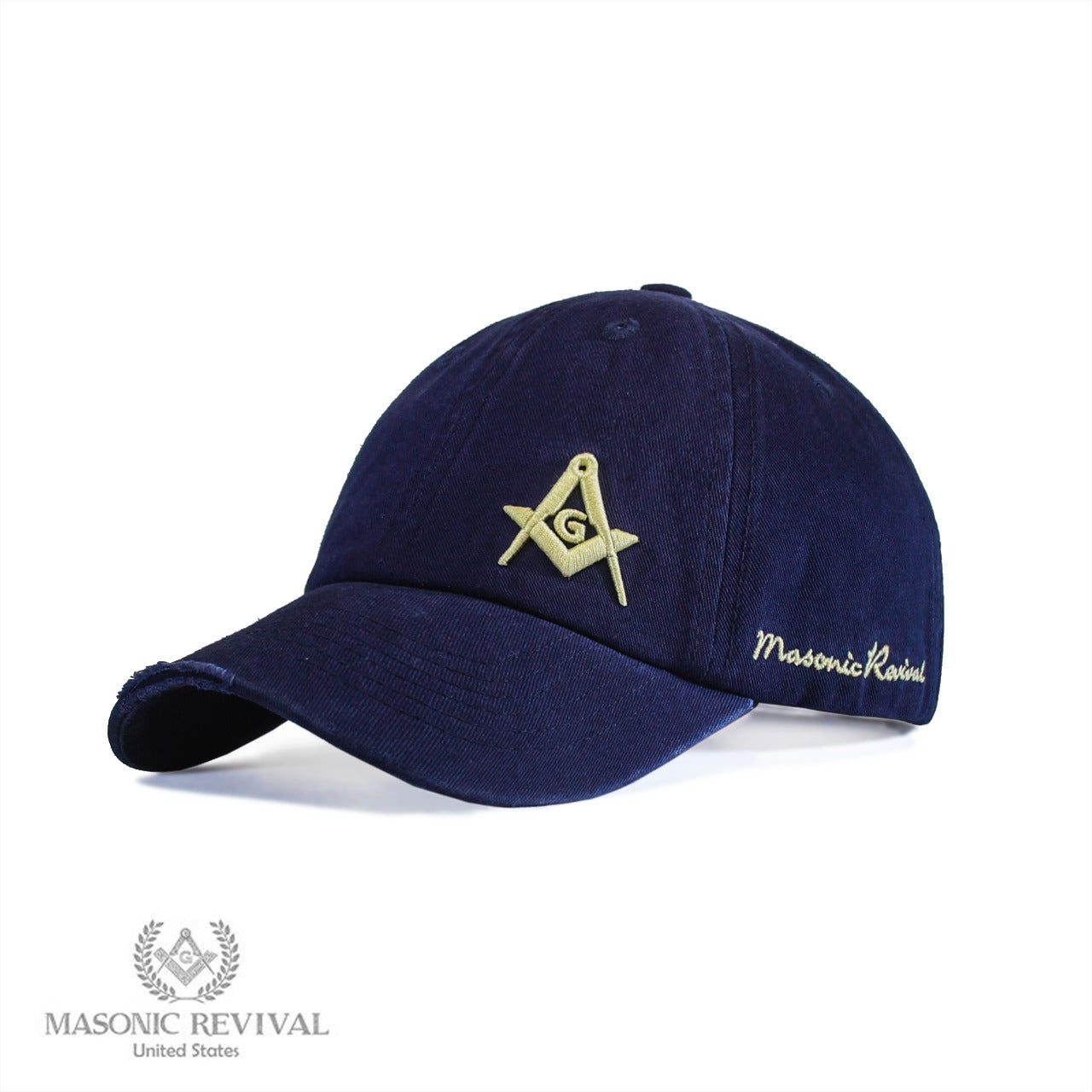 Unstructured Cap (Blue) — Masonic Revival
